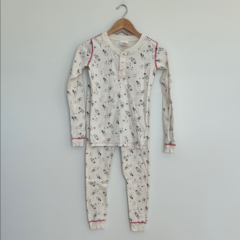 Hanna Andersson Snowman Santa Bear Long John Set Size‎ EU 150 US 12 EUC
